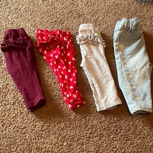 Baby girl pants Bundle! Size 6-12 month